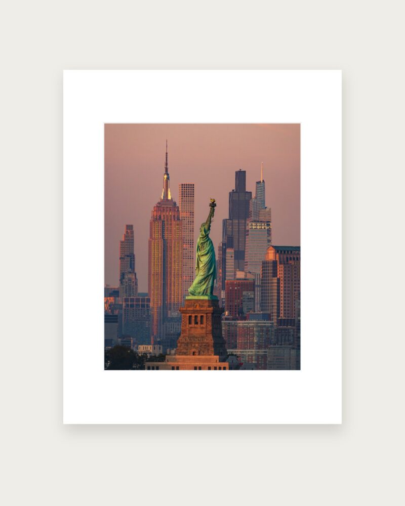 Lady Liberty Sunset
